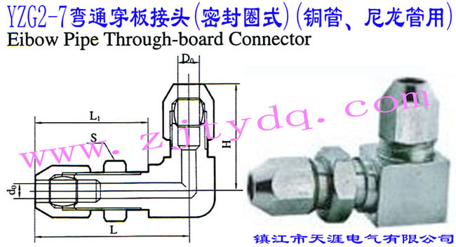 YZG2-7��ͨ������^(�ܷ�Ȧʽ)(�~������������)Elbow Pipe Through-board Connector