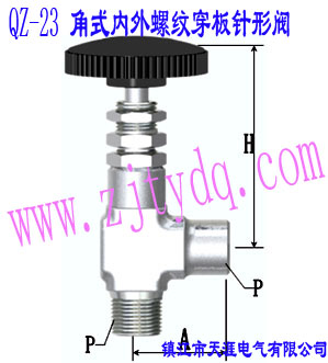 QZ-23 ��ʽ�����ݼy��������yQZ-23 Femals Screw-Males Screw Angle Pattern Wall-separting Needle Valve
